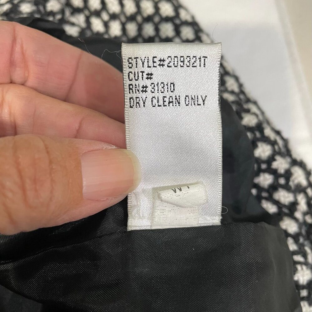 IZ Byer California Black/White Pea Coat Kids Size Medium #5108 - Picture 10 of 11